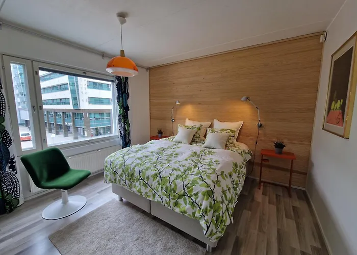 Bright, Big With Own Sauna & Balcony شقة *